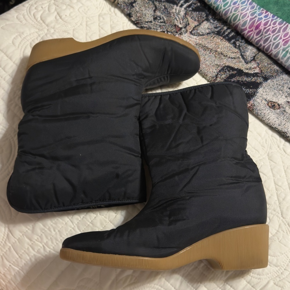 🌺SNOW KINGS BLACK FUR LINING HEELED BOOT - Picture 3 of 7